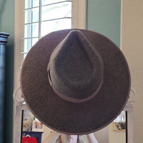 Olive & Pique Grey Barry Felt Panama Hat Adjustable 100% Wool main image 14